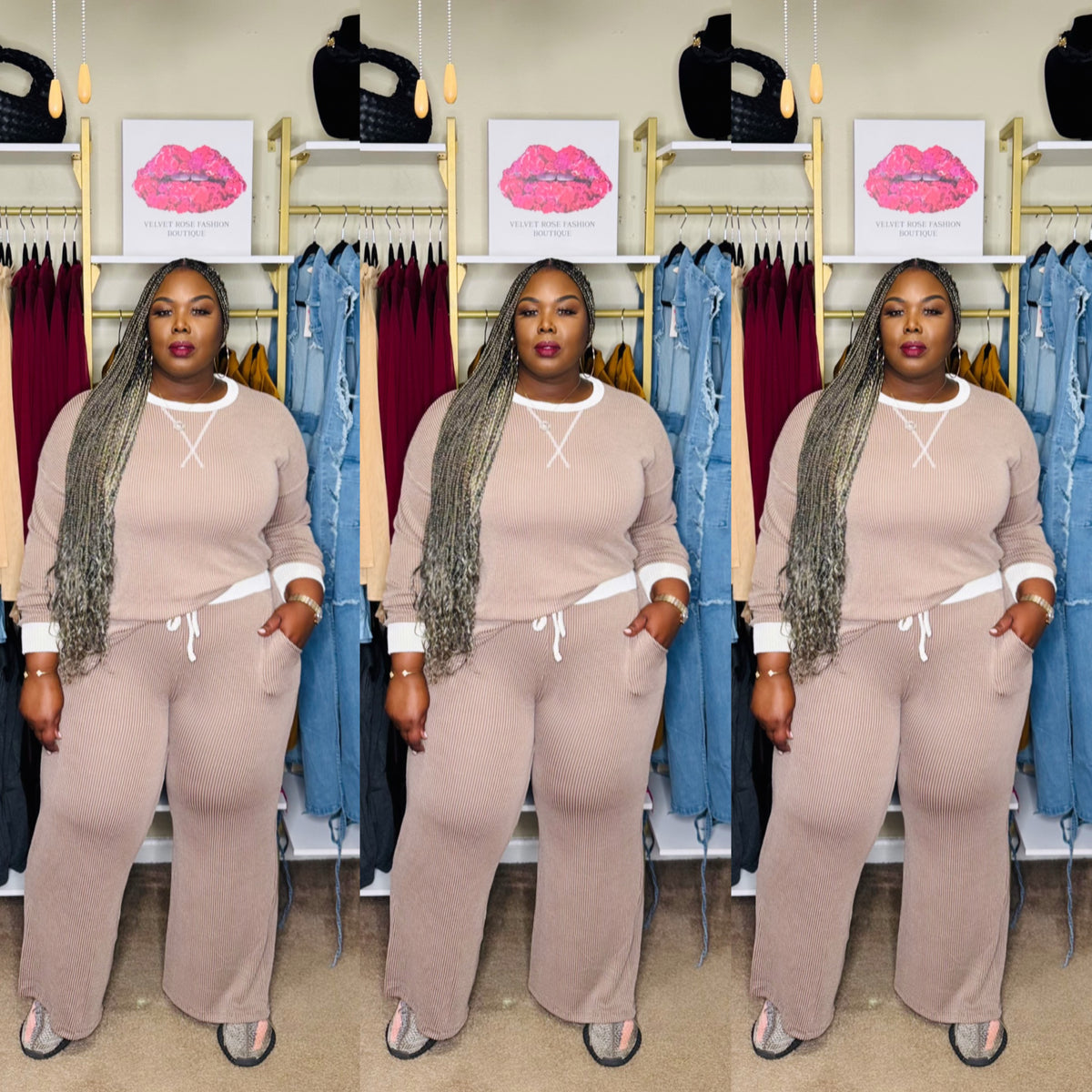 MONET RIBBED SET