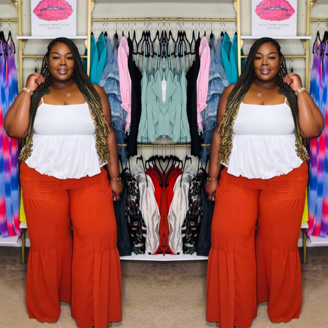 JUANITA PEPLUM TANK