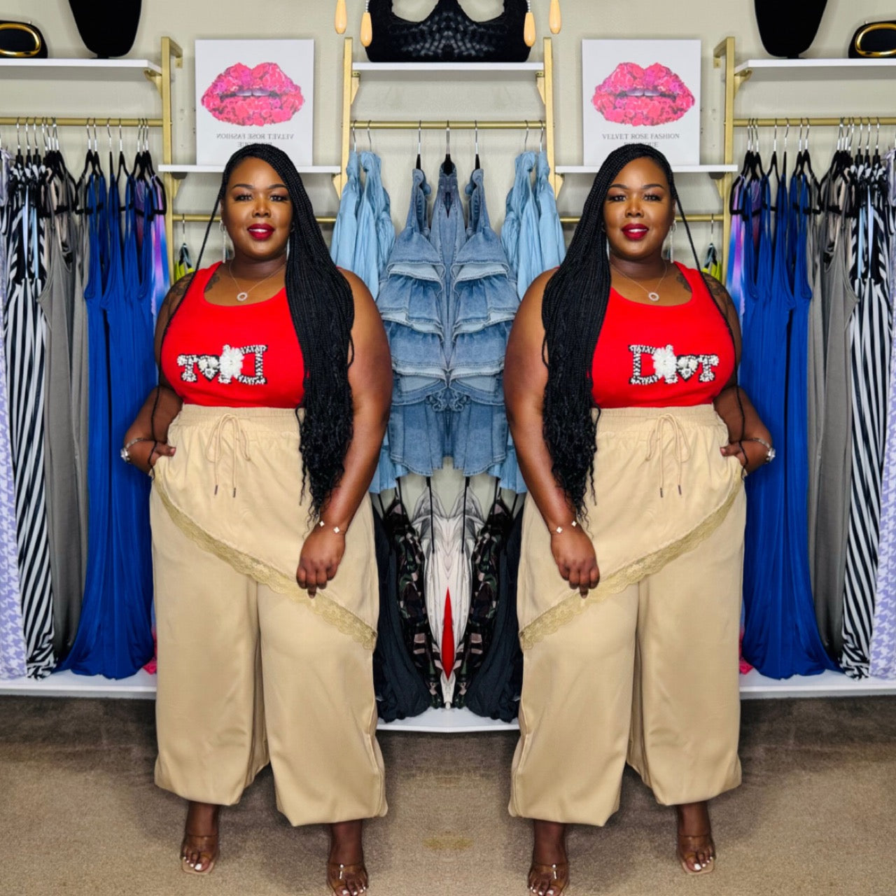LICOLE SKIRTED JOGGERS
